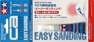 Tamiya 87187 , Tamiya CA Easy Sanding Cement 3g (Цианакрилатовый легкошлифуемый клей, 3 г)