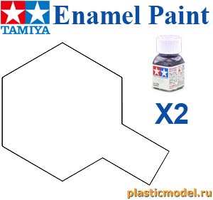 Tamiya 80002, X-2 White gloss, enamel paint 10 ml. (Белый глянцевый, краска эмалевая 10 мл.)