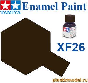 Tamiya 80326, XF-26 Deep Green flat, enamel paint 10 ml (Насыщенный Зелёный матовый, краска эмалевая 10 мл)
