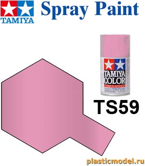 Tamiya 85059, TS-59 Pearl Light Red gloss, spray, 100 ml. (Перламутровый Светло-Красный глянцевый, 100 мл, аэрозоль)