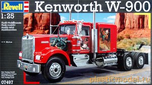 Revell 07497  1:25, Kenworth W-900 («Кенуорт» W900 седельный тягач)